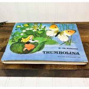 Vintage THUMBOLINA Pop-up Book, MALYSH 1982 Moscow Rare Russian Childrens Book